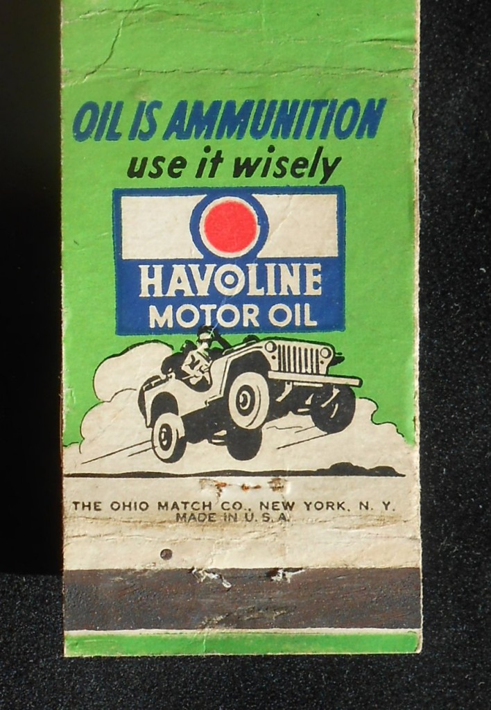slims-garage-havoline-matchbook1