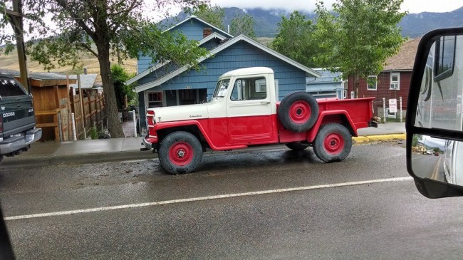 red-truck-wyoming