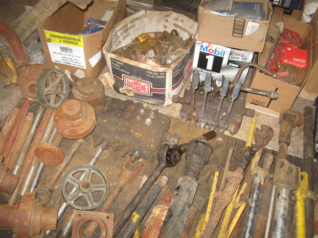 CJ 5 Trencher and Parts Drum Pulley Weight and shaft 011