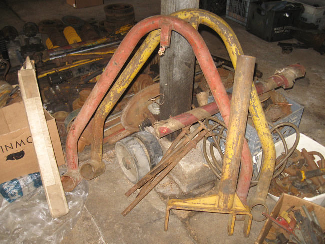 CJ 5 Trencher and Parts Drum Pulley Weight and shaft 017