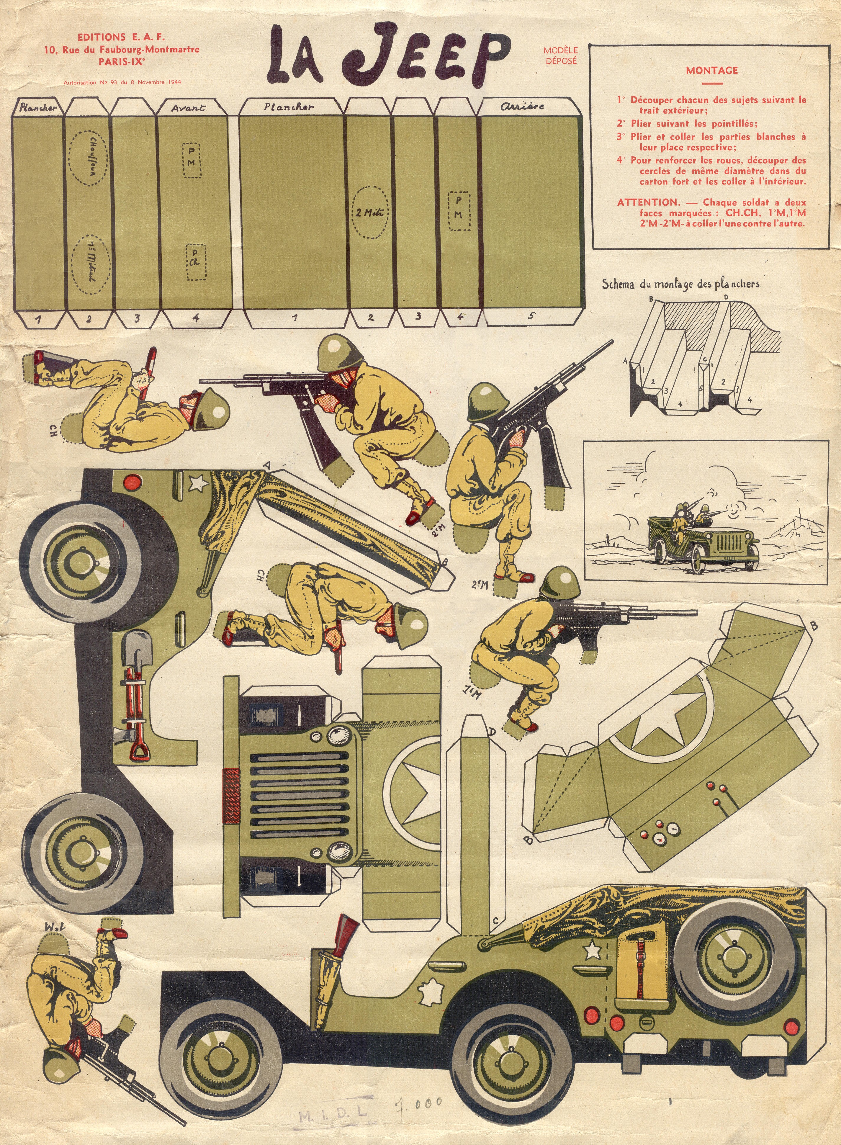 Papercraft Template From 1944 Ewillys