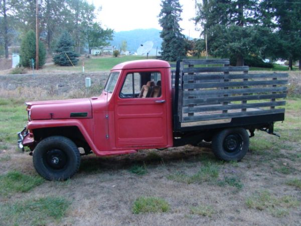 Jeep flatbed truck old #4
