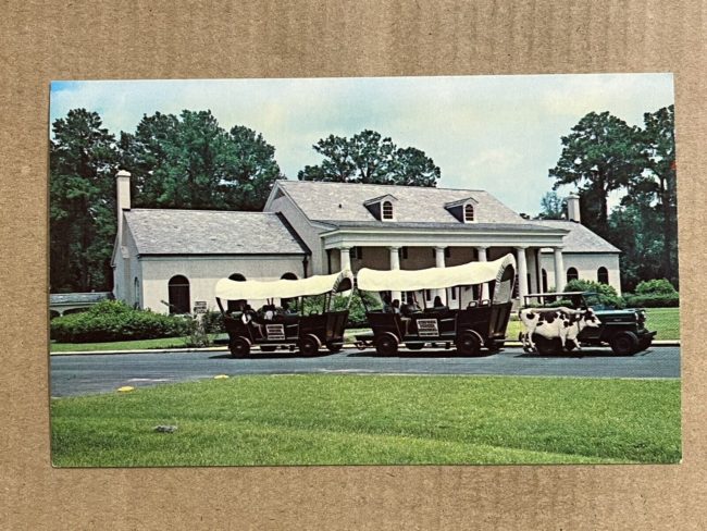 conestoga-wagon-train-jeep-white-springs-fl-postcard1