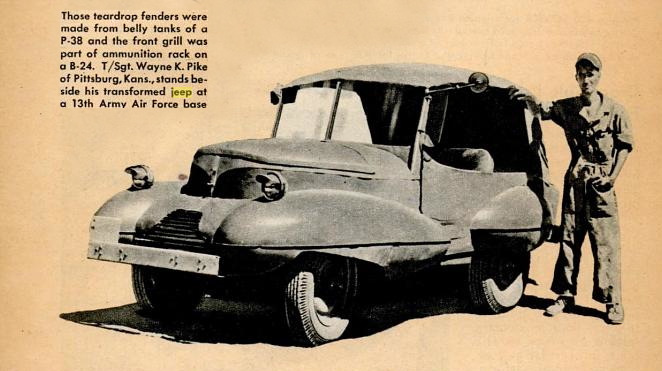Dec 1945 Popular Mechanics Page 72 Jeep with Odd Body