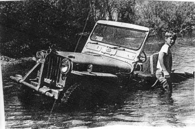Ed and Jeep in Turnback Creek