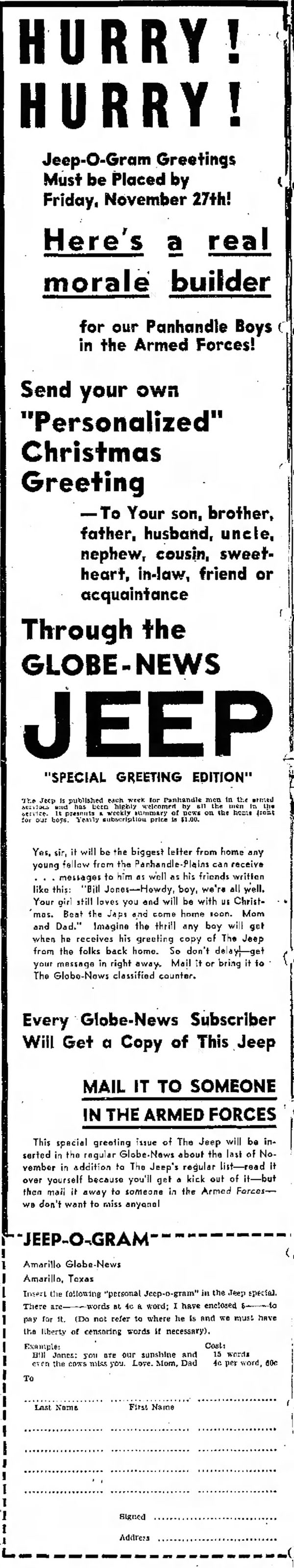 1942-11-17-amarillo-globe-times-jeep-o-gram-entry