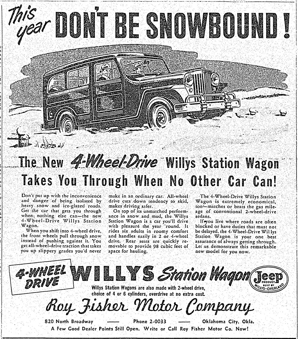 Willys Jeep Dealer Tune-up Special Card Brochure 1950s 