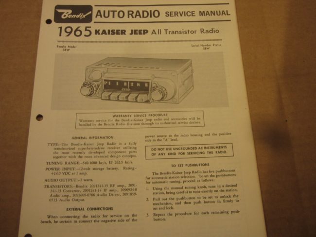 1965-bendix-radio-service-manual-kaiser-jeep