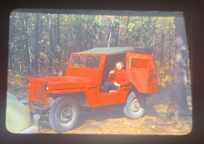 gpw-red-jeep-boy-driver-seat-suicide-door